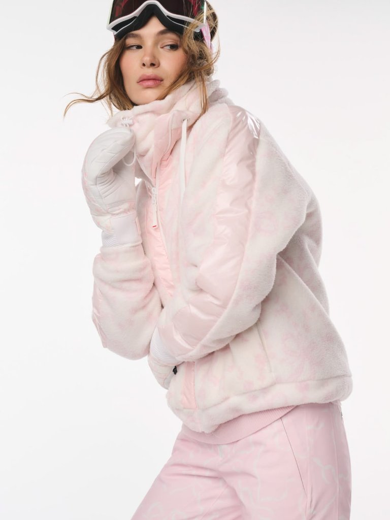 Nwt Loveshackfancy X Bogner Fire+Ice Chantilly Pink Ninetta3 Jacket L
